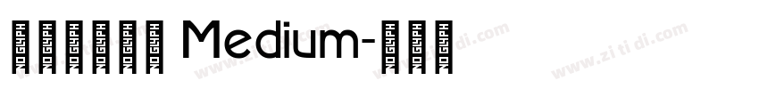 义启蓝莓果冻 Medium字体转换